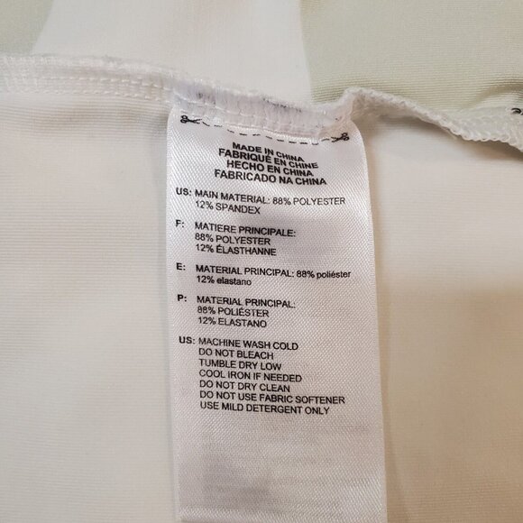 Adidas Golf Polo Shirt Mens Size Medium White Grey Striped Stretch Performance - Picture 11 of 11